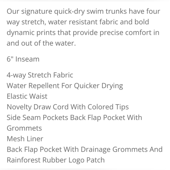 Rainforest Men's Catch Quick Dry Swim Trunks, Swordfish Navy Bering Sea - Picture 4 of 16